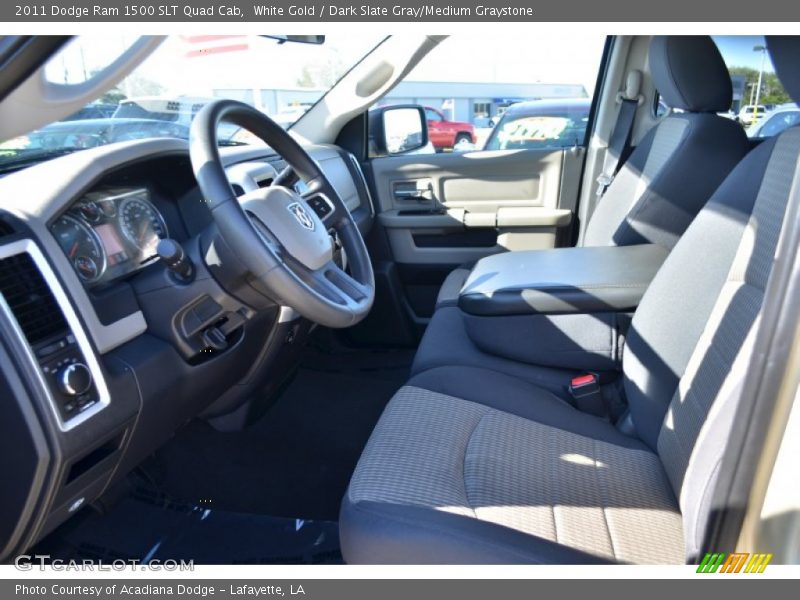 White Gold / Dark Slate Gray/Medium Graystone 2011 Dodge Ram 1500 SLT Quad Cab