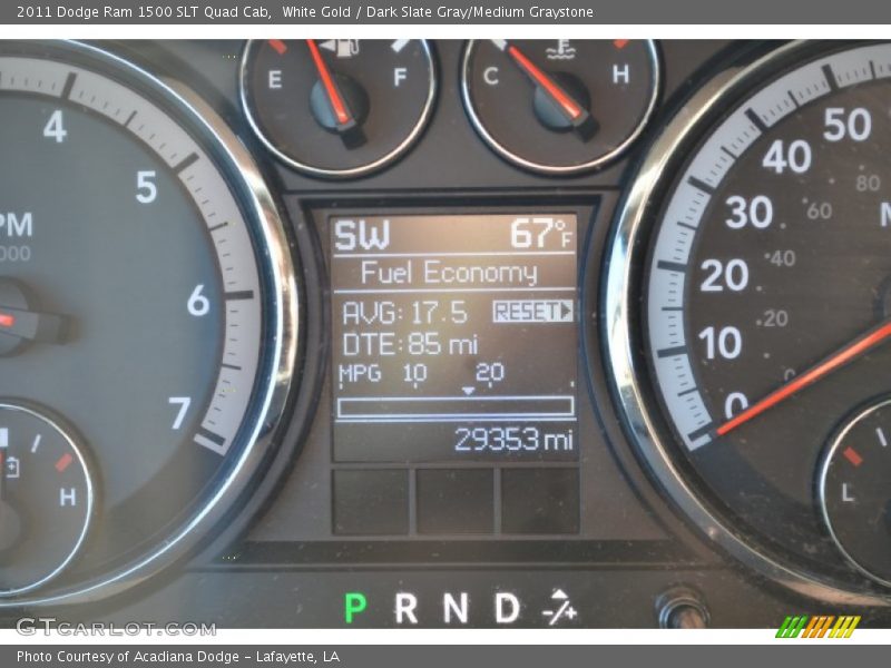 White Gold / Dark Slate Gray/Medium Graystone 2011 Dodge Ram 1500 SLT Quad Cab