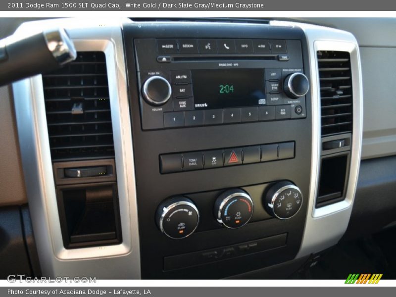 White Gold / Dark Slate Gray/Medium Graystone 2011 Dodge Ram 1500 SLT Quad Cab