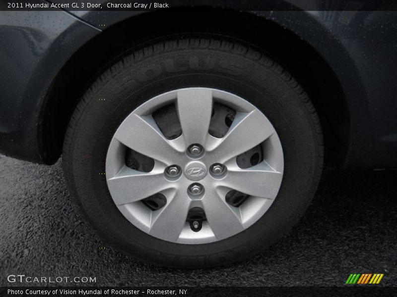 Charcoal Gray / Black 2011 Hyundai Accent GL 3 Door