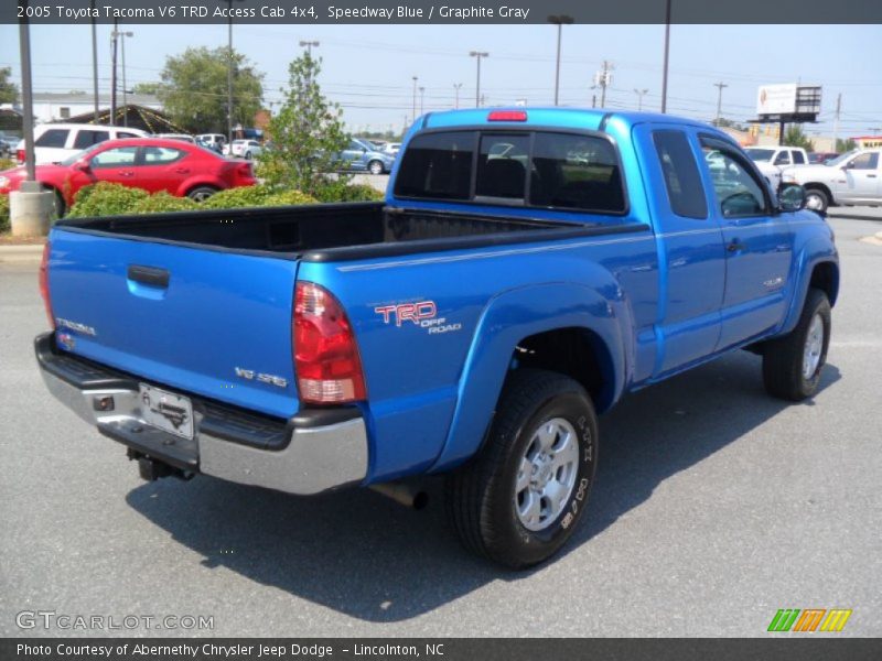 Speedway Blue / Graphite Gray 2005 Toyota Tacoma V6 TRD Access Cab 4x4