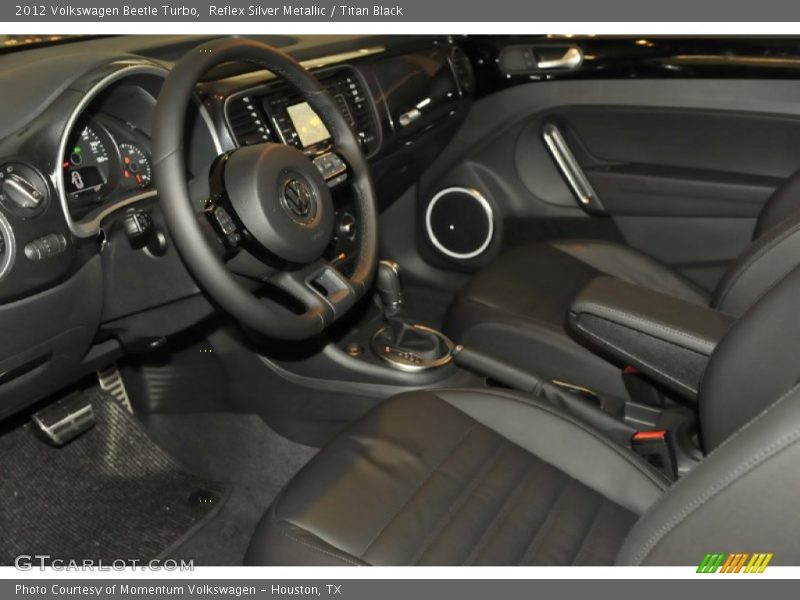 Reflex Silver Metallic / Titan Black 2012 Volkswagen Beetle Turbo