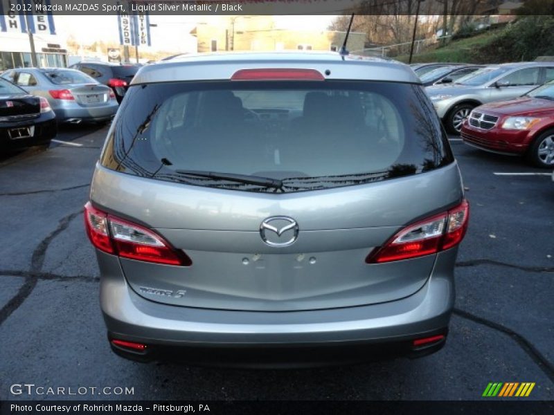 Liquid Silver Metallic / Black 2012 Mazda MAZDA5 Sport