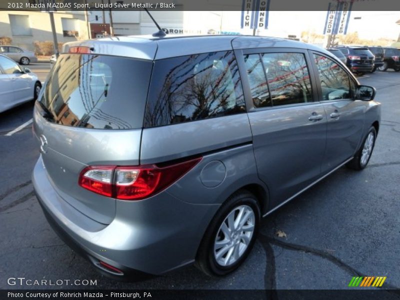 Liquid Silver Metallic / Black 2012 Mazda MAZDA5 Sport