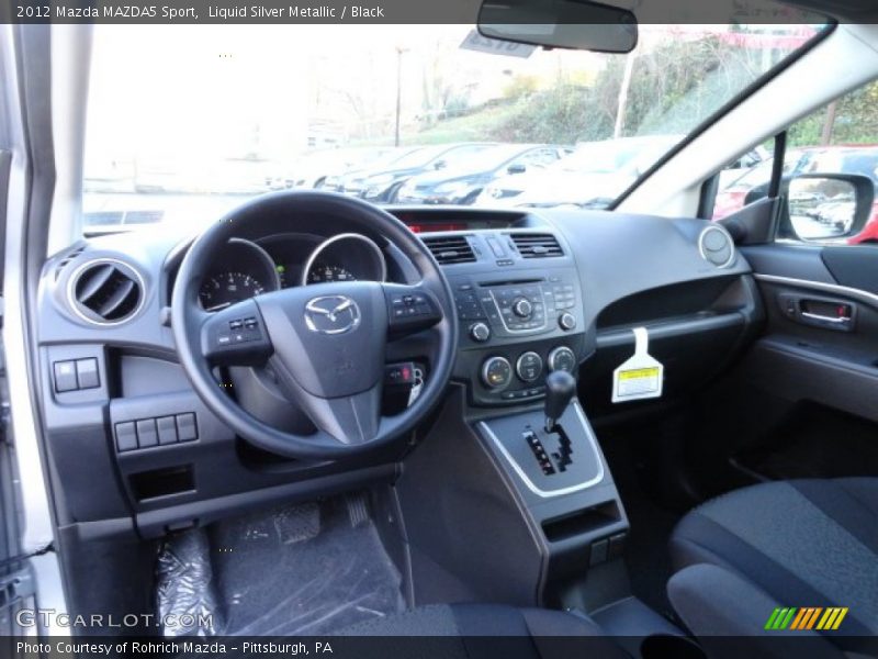 Liquid Silver Metallic / Black 2012 Mazda MAZDA5 Sport