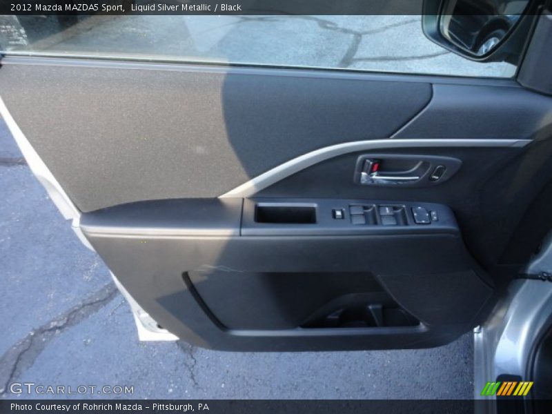 Liquid Silver Metallic / Black 2012 Mazda MAZDA5 Sport