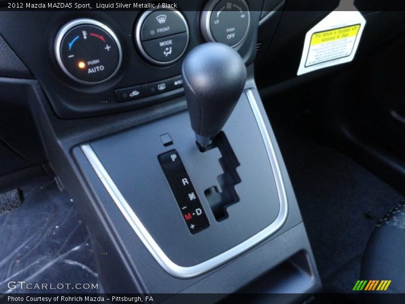 Liquid Silver Metallic / Black 2012 Mazda MAZDA5 Sport