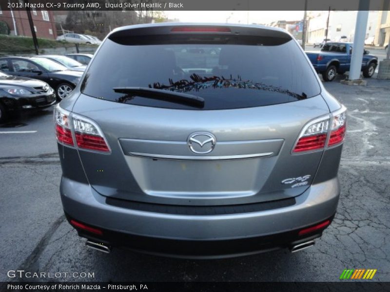 Liquid Silver Meatllic / Black 2012 Mazda CX-9 Touring AWD