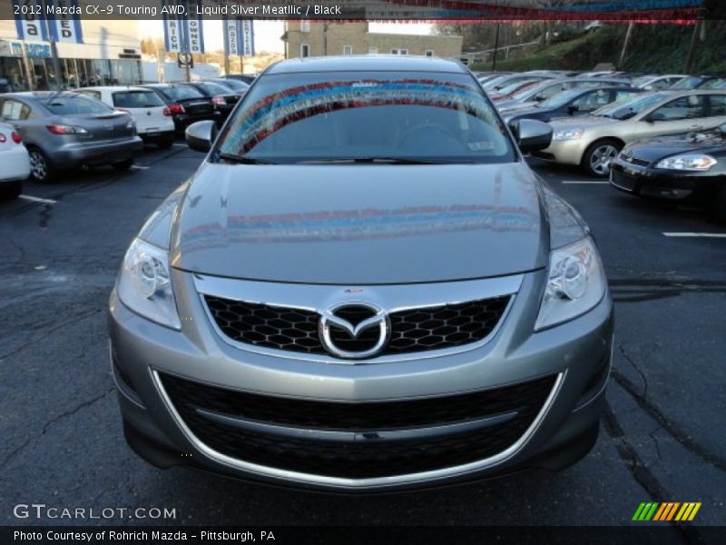 Liquid Silver Meatllic / Black 2012 Mazda CX-9 Touring AWD