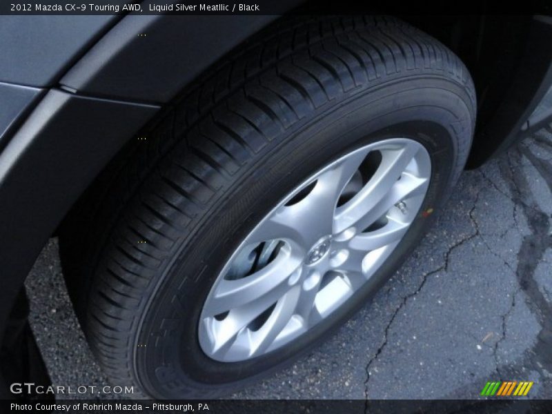 Liquid Silver Meatllic / Black 2012 Mazda CX-9 Touring AWD