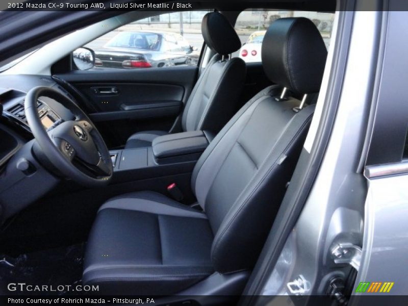 Liquid Silver Meatllic / Black 2012 Mazda CX-9 Touring AWD