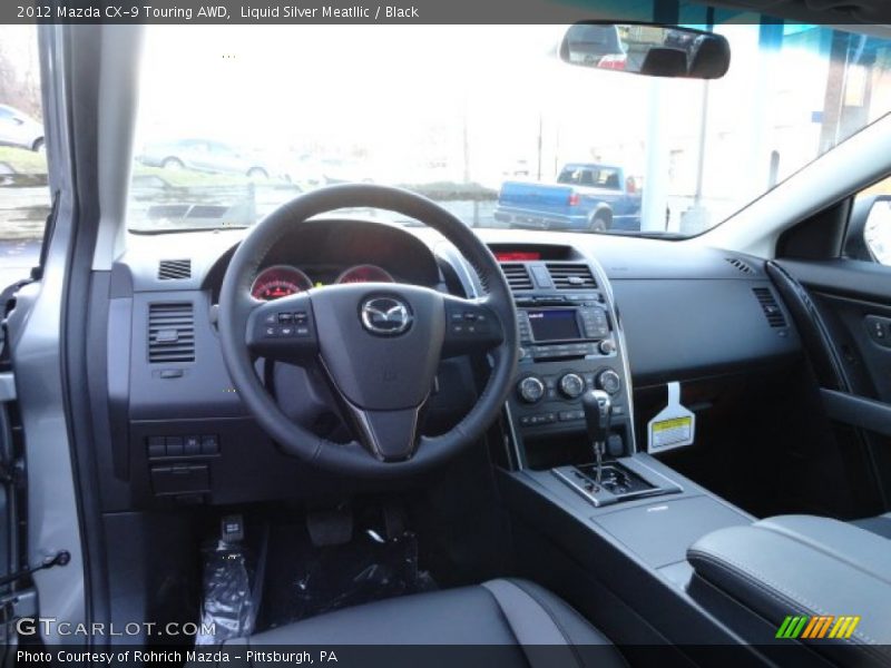 Liquid Silver Meatllic / Black 2012 Mazda CX-9 Touring AWD