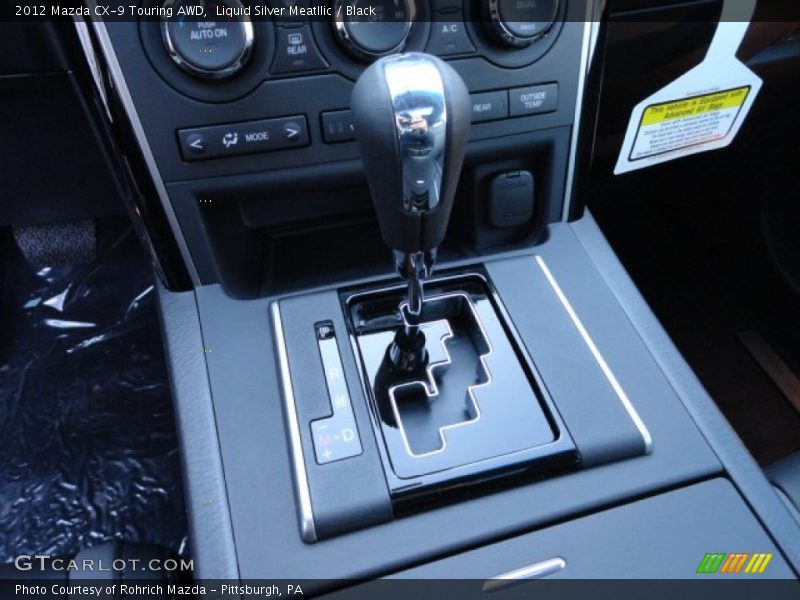 Liquid Silver Meatllic / Black 2012 Mazda CX-9 Touring AWD