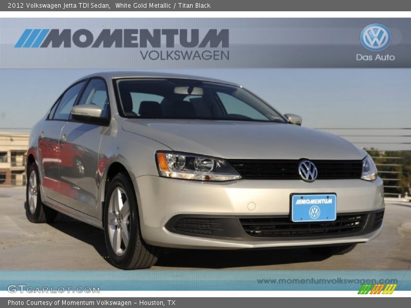 White Gold Metallic / Titan Black 2012 Volkswagen Jetta TDI Sedan