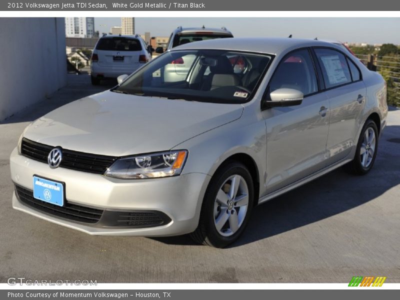 White Gold Metallic / Titan Black 2012 Volkswagen Jetta TDI Sedan