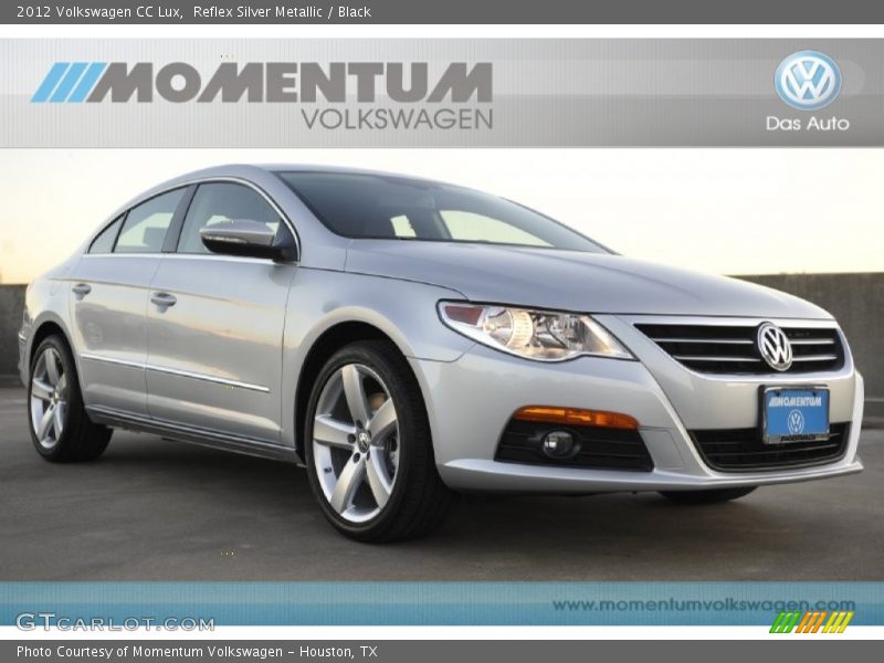 Reflex Silver Metallic / Black 2012 Volkswagen CC Lux