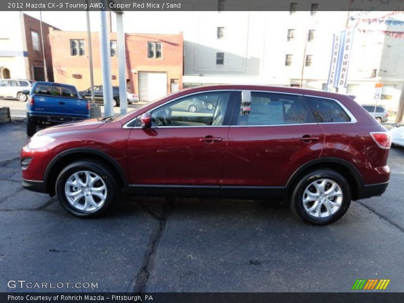 Copper Red Mica / Sand 2012 Mazda CX-9 Touring AWD