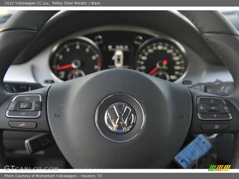Reflex Silver Metallic / Black 2012 Volkswagen CC Lux