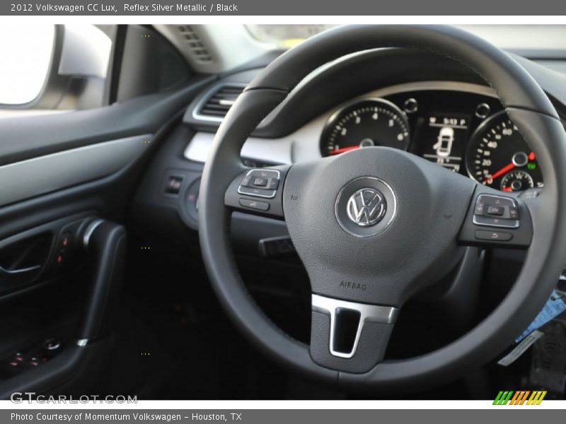 Reflex Silver Metallic / Black 2012 Volkswagen CC Lux