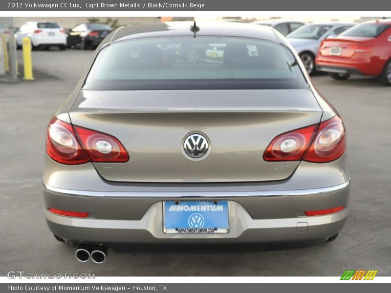 Light Brown Metallic / Black/Cornsilk Beige 2012 Volkswagen CC Lux