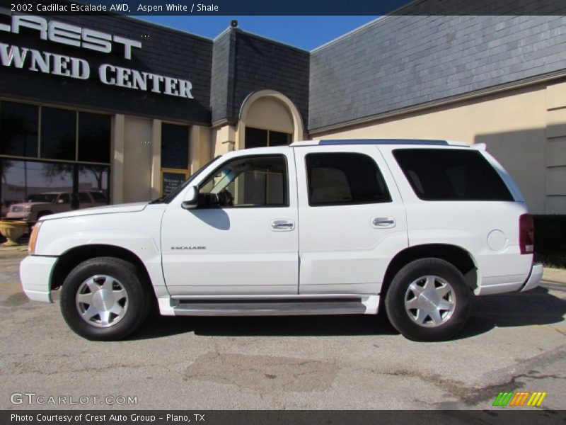 Aspen White / Shale 2002 Cadillac Escalade AWD