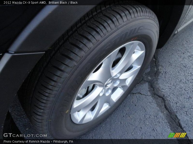 Brilliant Black / Black 2012 Mazda CX-9 Sport AWD