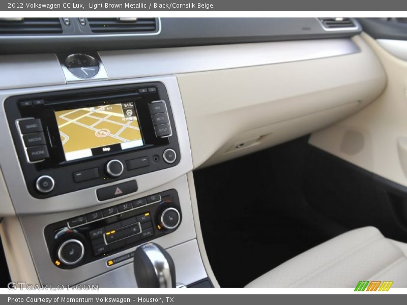 Light Brown Metallic / Black/Cornsilk Beige 2012 Volkswagen CC Lux