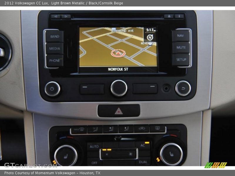 Light Brown Metallic / Black/Cornsilk Beige 2012 Volkswagen CC Lux