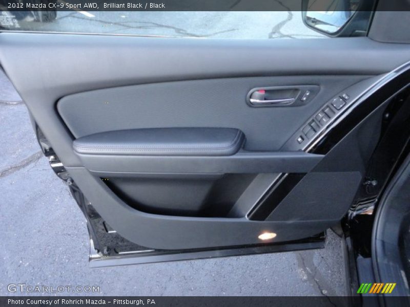 Brilliant Black / Black 2012 Mazda CX-9 Sport AWD