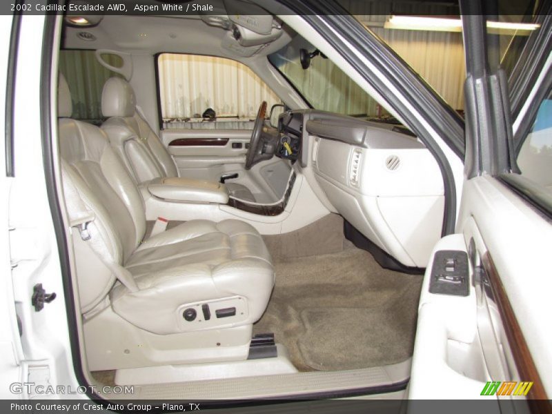 Aspen White / Shale 2002 Cadillac Escalade AWD