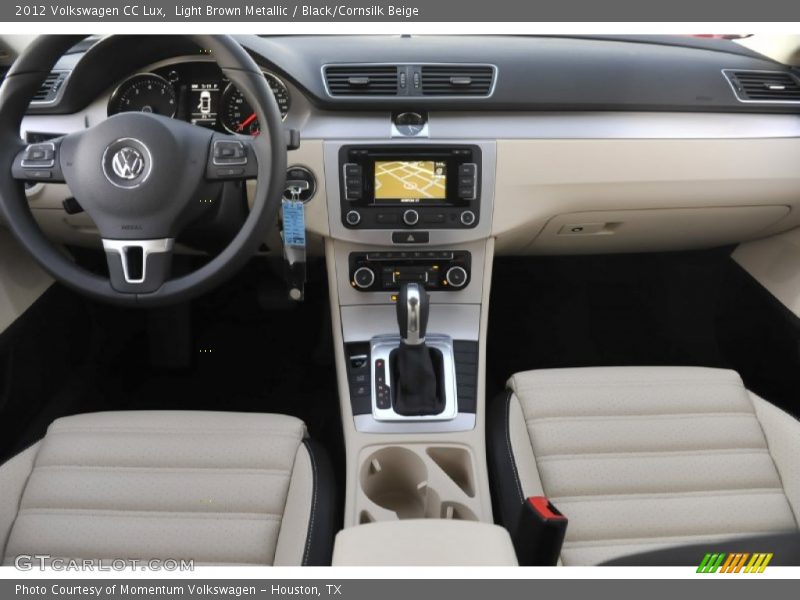Light Brown Metallic / Black/Cornsilk Beige 2012 Volkswagen CC Lux