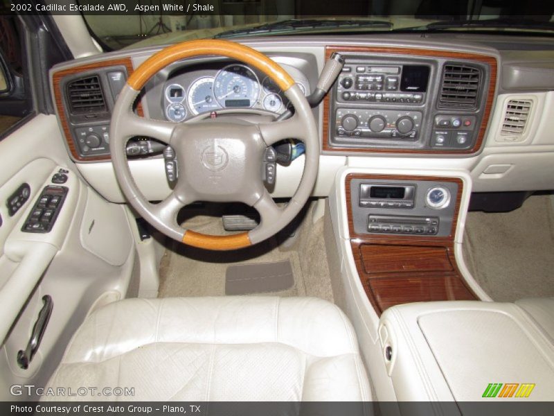 Aspen White / Shale 2002 Cadillac Escalade AWD