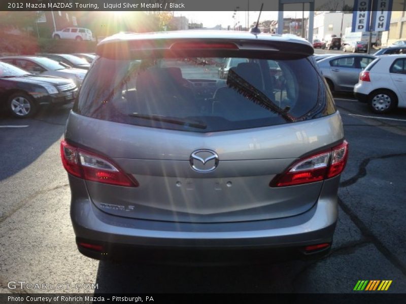 Liquid Silver Metallic / Black 2012 Mazda MAZDA5 Touring