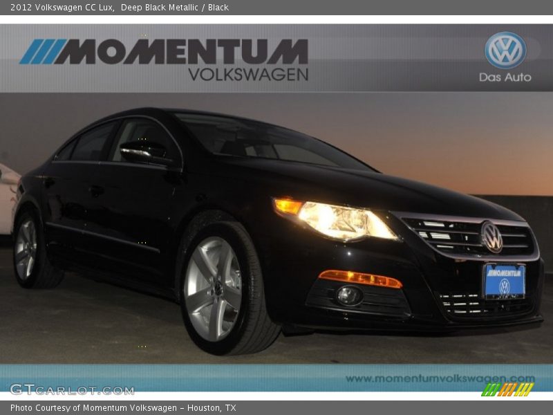Deep Black Metallic / Black 2012 Volkswagen CC Lux