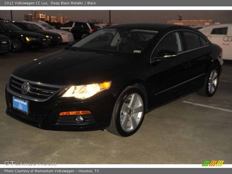 Deep Black Metallic / Black 2012 Volkswagen CC Lux