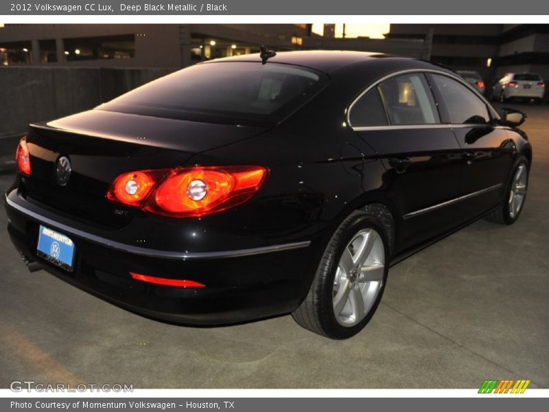 Deep Black Metallic / Black 2012 Volkswagen CC Lux