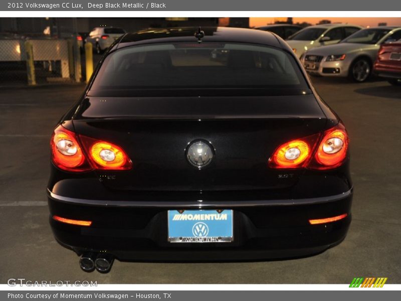 Deep Black Metallic / Black 2012 Volkswagen CC Lux