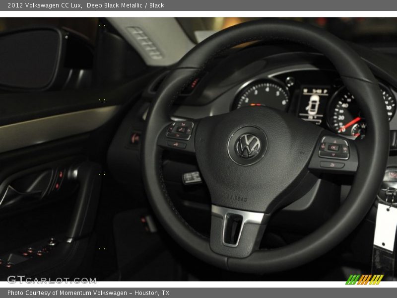 Deep Black Metallic / Black 2012 Volkswagen CC Lux