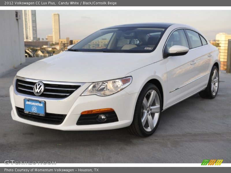 Candy White / Black/Cornsilk Beige 2012 Volkswagen CC Lux Plus