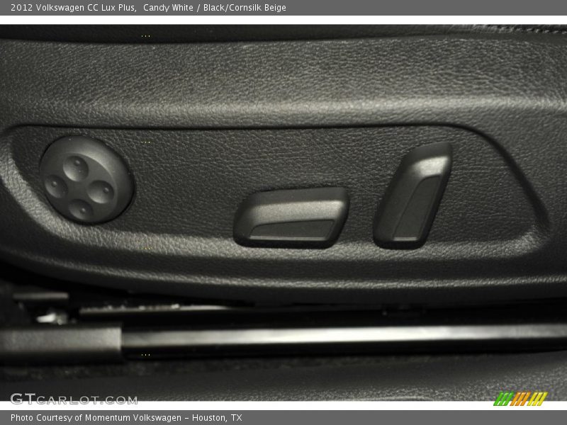 Candy White / Black/Cornsilk Beige 2012 Volkswagen CC Lux Plus