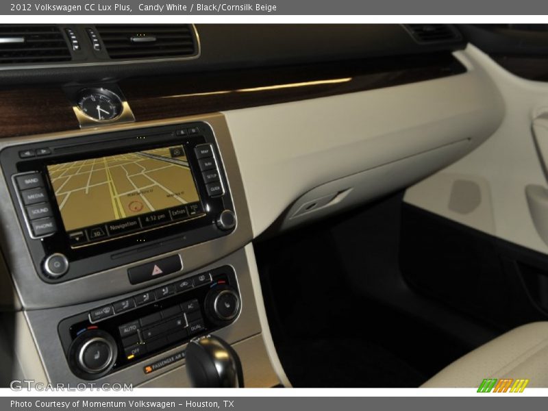 Candy White / Black/Cornsilk Beige 2012 Volkswagen CC Lux Plus