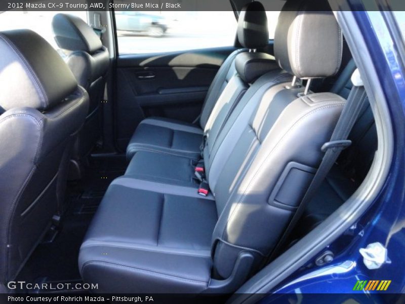 Stormy Blue Mica / Black 2012 Mazda CX-9 Touring AWD