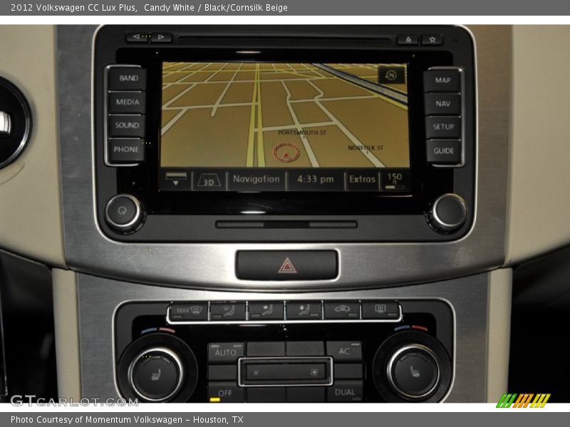 Candy White / Black/Cornsilk Beige 2012 Volkswagen CC Lux Plus