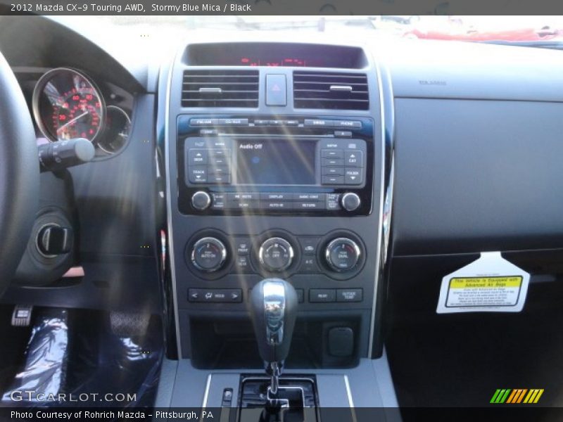 Stormy Blue Mica / Black 2012 Mazda CX-9 Touring AWD