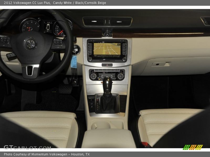 Candy White / Black/Cornsilk Beige 2012 Volkswagen CC Lux Plus