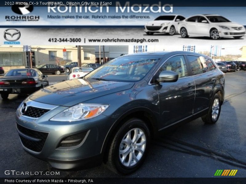 Dolphin Gray Mica / Sand 2012 Mazda CX-9 Touring AWD