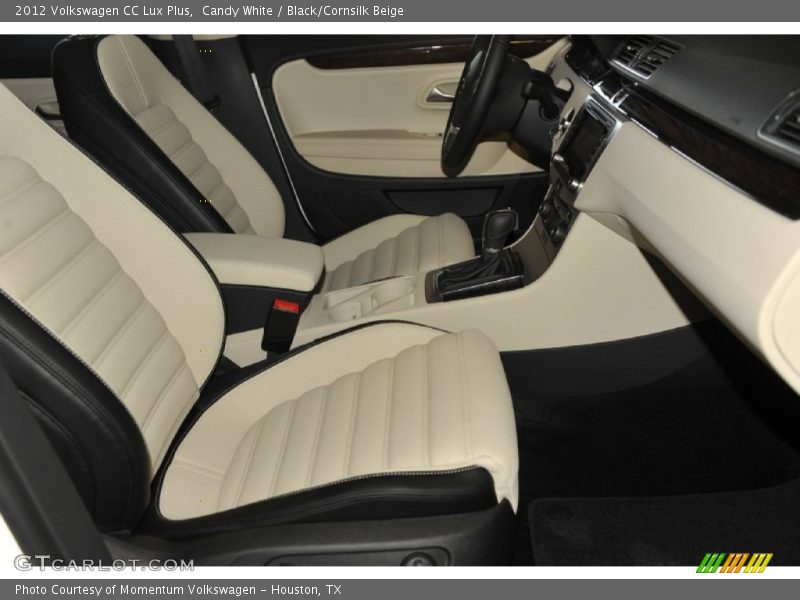 Candy White / Black/Cornsilk Beige 2012 Volkswagen CC Lux Plus