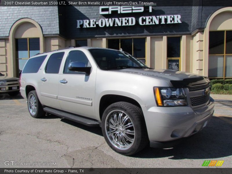Silver Birch Metallic / Light Titanium/Dark Titanium 2007 Chevrolet Suburban 1500 LTZ
