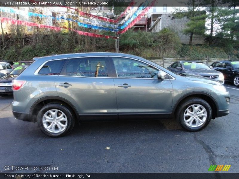 Dolphin Gray Mica / Sand 2012 Mazda CX-9 Touring AWD