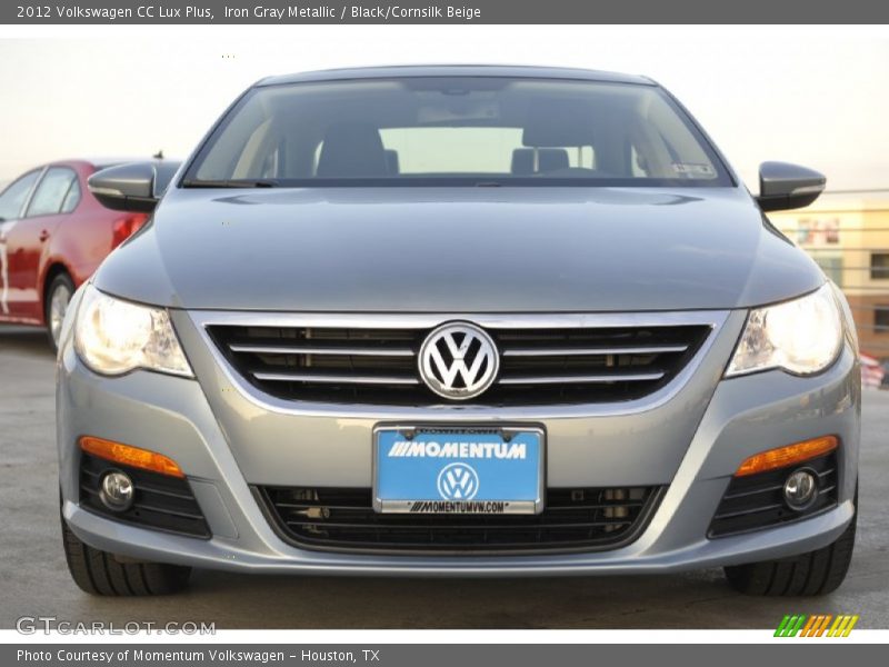 Iron Gray Metallic / Black/Cornsilk Beige 2012 Volkswagen CC Lux Plus